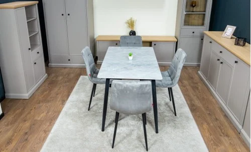 Set Masă Living cu 4 Scaune KJD6314 Gri