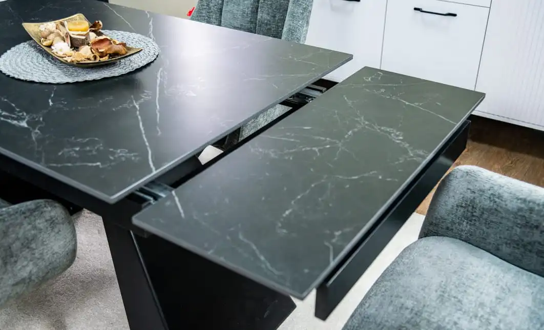 Set Masă Living Extensibilă KJT416 Neagră cu 4 Scaune DCM0112AS Gri 4