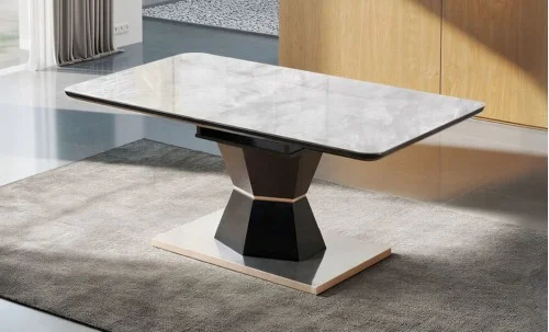 Masă Living Extensibilă Blat Ceramic KJT4712 Gri