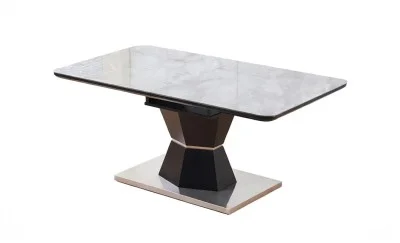 Masă Living Extensibilă Blat Ceramic KJT4712 Gri