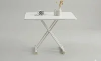 Masă Living Extensibilă KJT5401 cu Alb 5