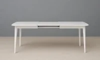 Set Masă Living Extensibilă Palmdale Albă cu 6 Scaune Carolina 9