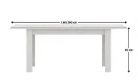 Masa Living Extensibila White 006/STO160 1