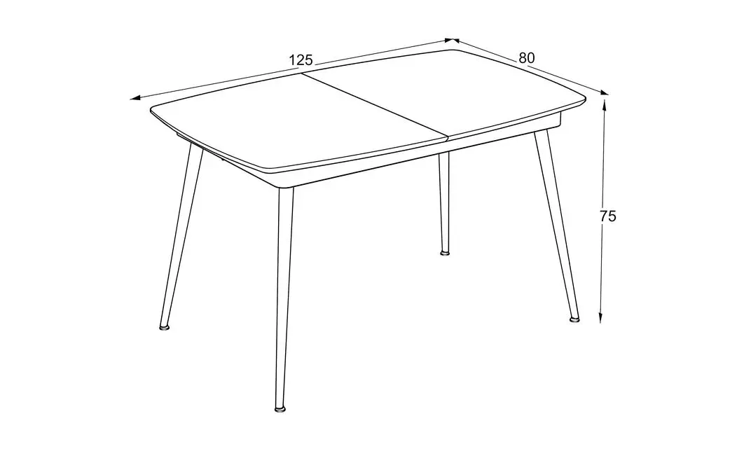 Masa Living Extensibila Yense 125 cm Gri 1