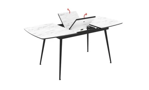 Masa Living Extensibila  Yense 125 cm Alb