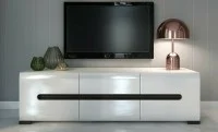 Comodă TV Azteca RTV2D2S cu 2 Sertare și 2 Uși, Albă 2