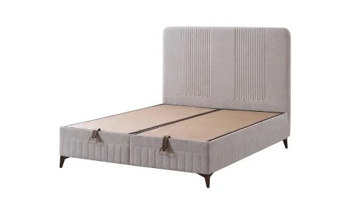Set Pat Tapițat cu Saltea Vogue și Somieră Rabatabilă 180x200