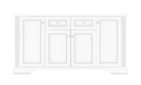 Comoda White 013/4D2S
