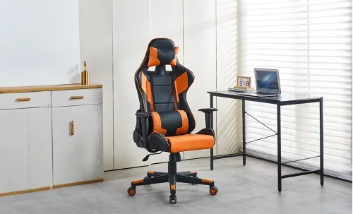 Scaun Gaming OC139 Negru + Portocaliu