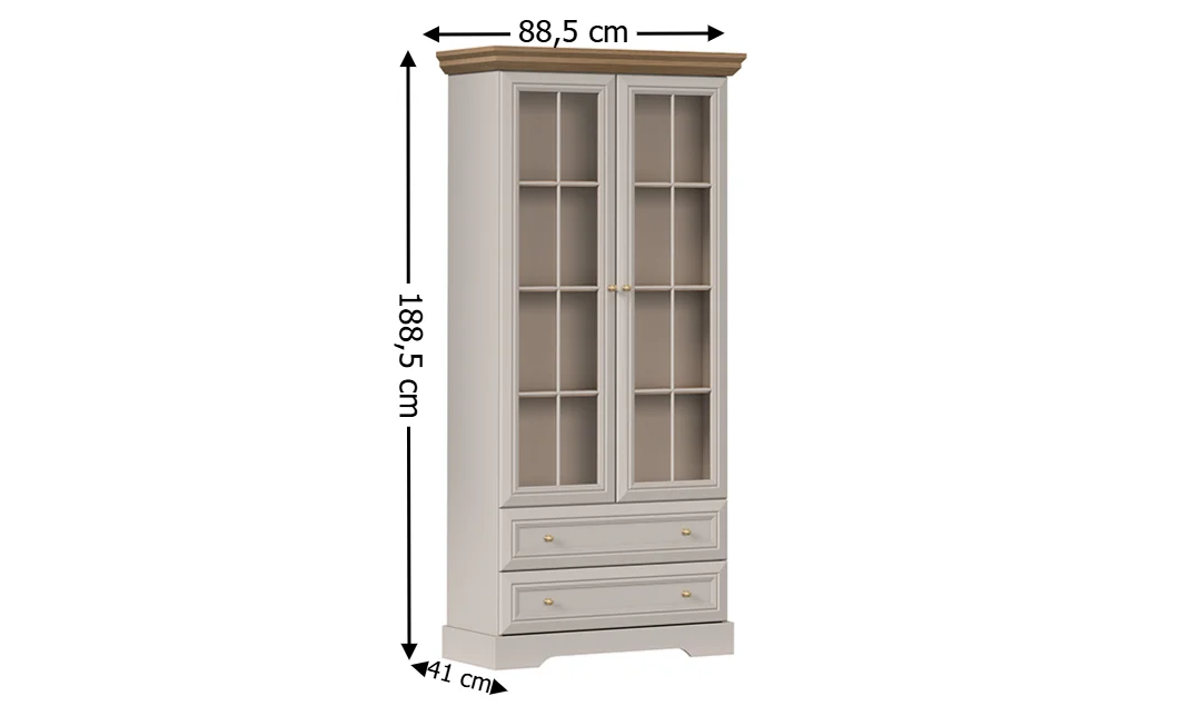 Vitrină Kora KRW2 Cashmere 2D 2DR 1