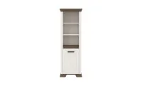 Vitrină Marsel 1D Alb Frasin cu Stejar Sonoma Dark