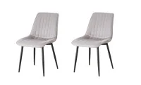 Set 2 Scaune Living Tapițate KJC176 Bej