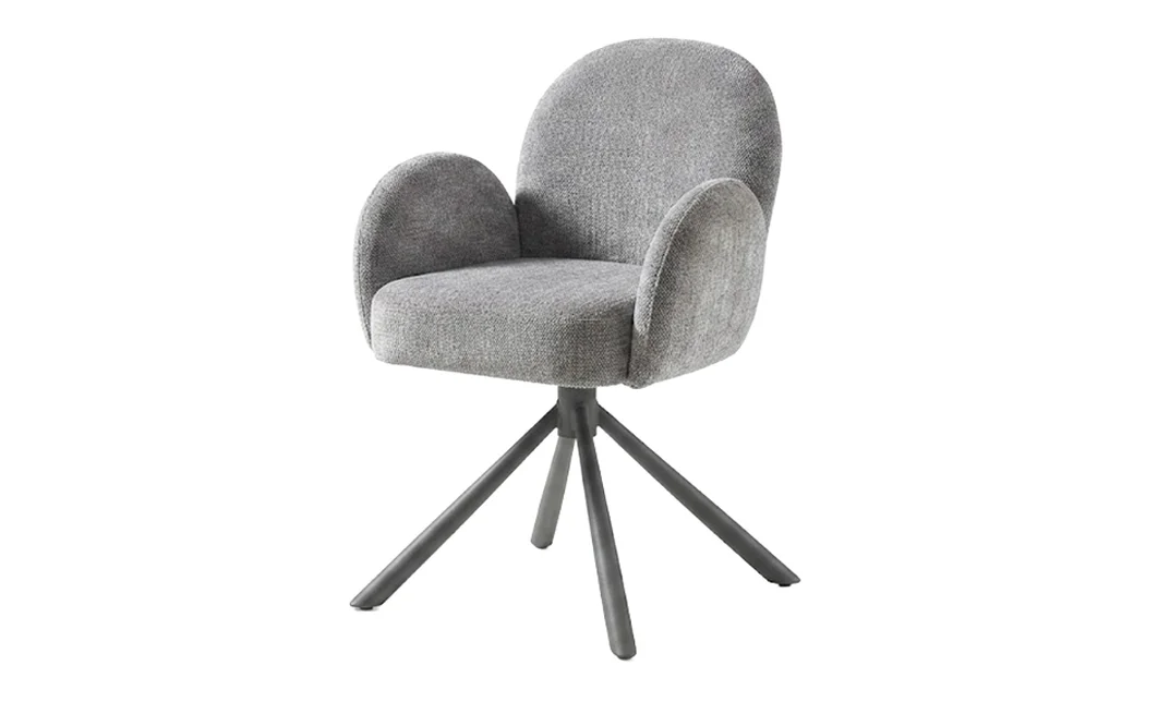 Set Masă Living DTM0408 Extensibilă cu 6 Scaune DCM0518 AS Gri 7