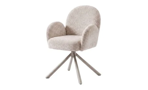 Set Masă Living DTM0408 Extensibilă cu 6 Scaune DCM0518 AS Bej