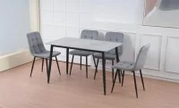 Set Masă Living cu 4 Scaune KJD6314 Gri 9