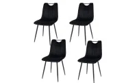 Set 4 Scaune KJC0358 Negru