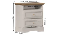 Noptieră Kora KSN Cashmere 2DR