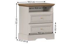 Noptieră Kora KSN Cashmere 2DR
