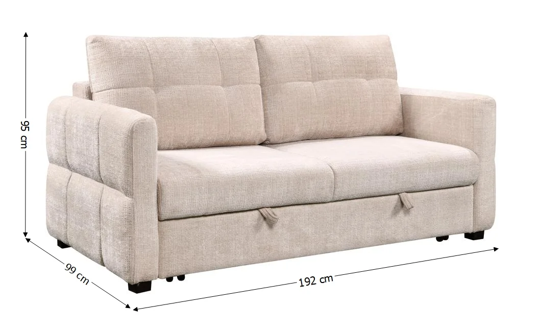 Canapea Extensibilă Cremona 7911-02, Beige 1