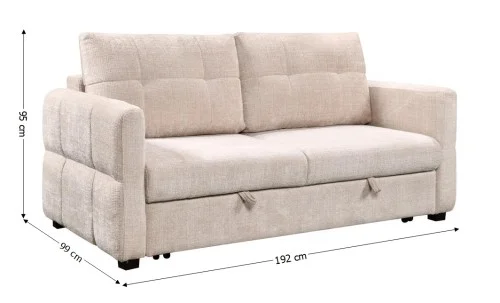 Canapea Extensibilă Cremona 7911-02, Beige