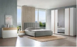Dormitor Modern Amber cu Dulap 6 Uși