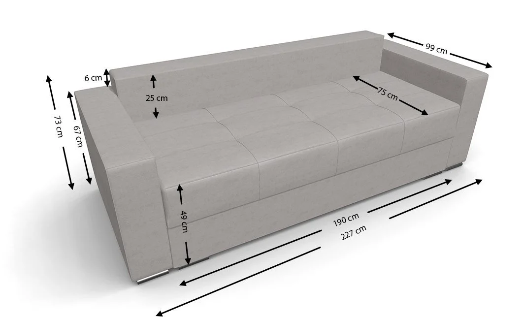Canapea Extensibilă Claudia Bonell Mini, Crem 4