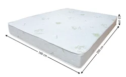 Saltea Bonell Aloe Vera, 160x200x22 cm
