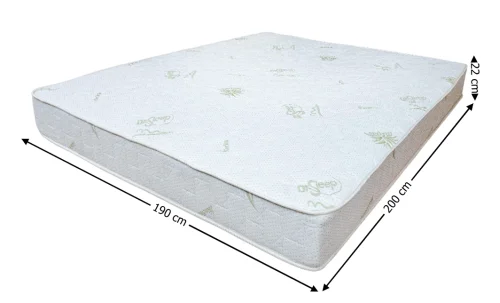 Saltea Bonell Aloe Vera, 190x200x22 cm