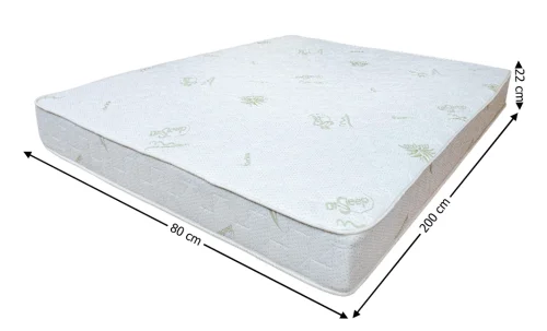 Saltea Bonell Aloe Vera, 80x200x22 cm