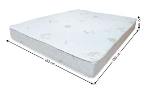 Saltea Bonell Aloe Vera, 165x190x22 cm