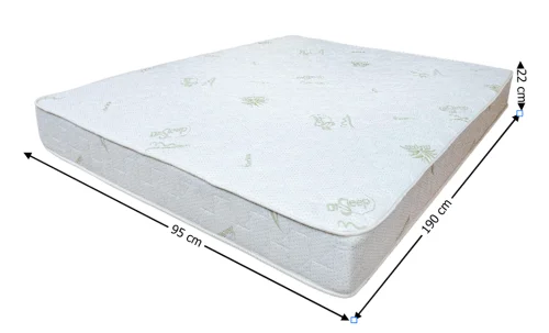 Saltea Bonell Aloe Vera, 95x190x22 cm