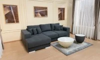 Colțar Extensibil Boston Gri Închis - Vega 35 Stânga	