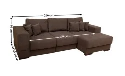 Colțar Extensibil Boston Maro - Vega 36 Dreapta	