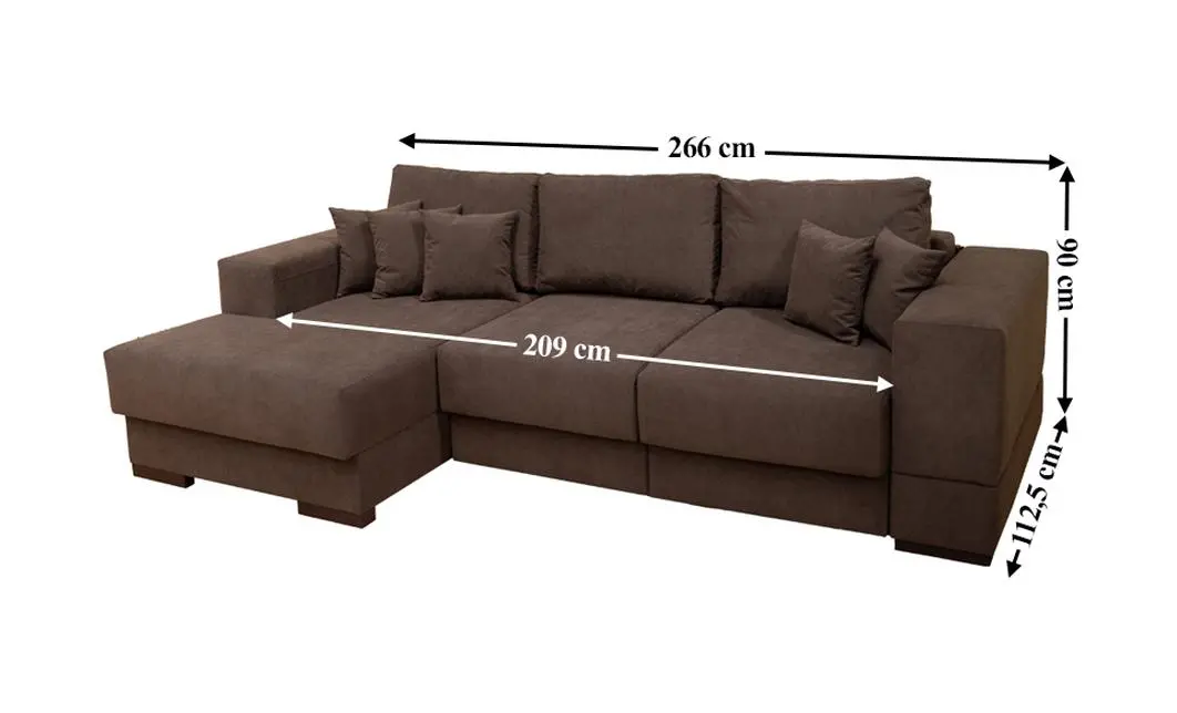 Colțar Extensibil Boston Maro - Vega 36 Stânga 3