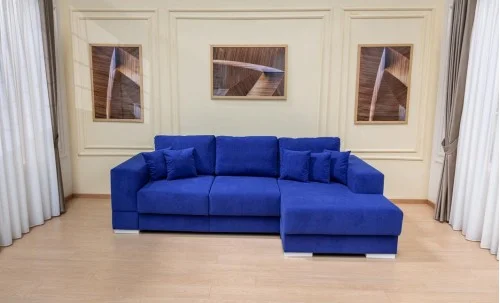Colțar Extensibil Boston Albastru - Vega 38 Dreapta	