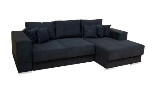 Colțar Extensibil Boston Negru - Vega 70 Dreapta	