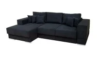 Colțar Extensibil Boston Negru - Vega 70 Stânga