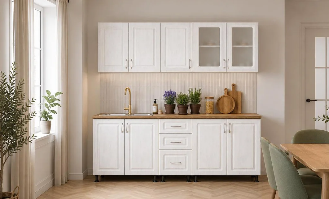 Bucătărie Kvadris White 2 m