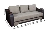Canapea Extensibilă Sally Memory Mini, Gri 2