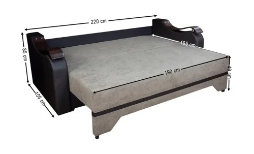 Canapea Extensibilă Sally Bonell Max, Gri