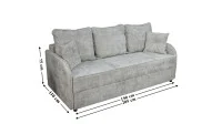Canapea Extensibilă Adelina Bonell Max, Gri Deschis 3