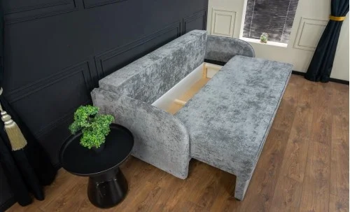 Canapea Extensibilă Adelina Bonell Mini, Gri închis