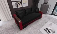 Canapea Extensibilă Bianca, Negru/Rosu 1
