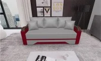 Canapea Extensibilă Bianca, Gri deschis, rosu