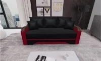 Canapea Extensibilă Bianca, Negru, rosu