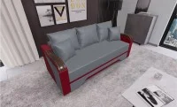 Canapea Extensibilă Bianca, Gri antracit/Rosu