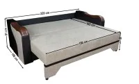Canapea Extensibilă Bianca Memory, Bej 6