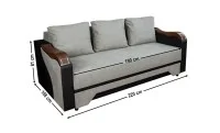 Canapea Extensibilă Bianca Bonell, Maro deschis 1