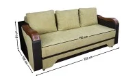 Canapea Extensibilă Bianca Memory, Mustar 1