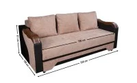 Canapea Extensibilă Bianca Memory, Roz 1